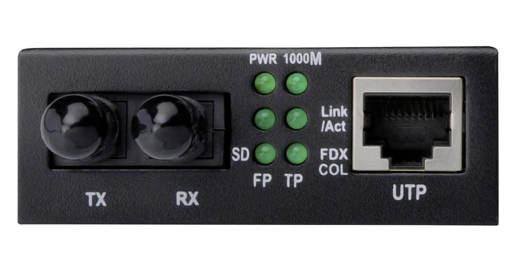 Digitus DN-82110-1 ST Duplex Netzwerk Media Converter LAN zu Glasfaser 1GBit/s + OVP – Bild 2