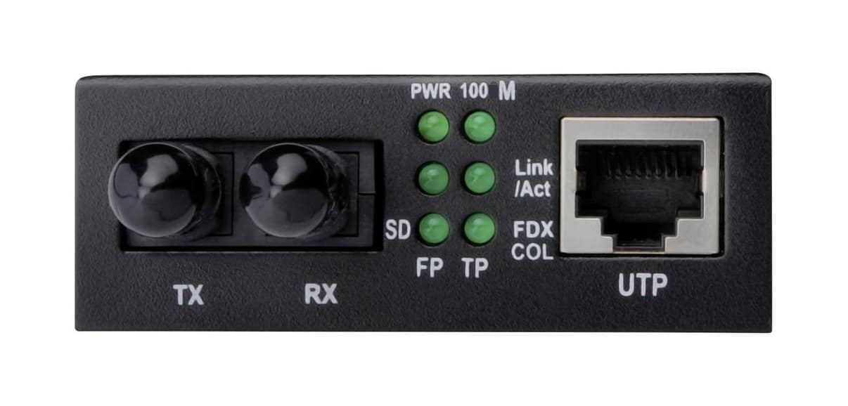 Digitus DN-82010-1 ST Duplex Netzwerk Media Converter LAN zu Glasfaser 100MBit/s + OVP – Bild 2