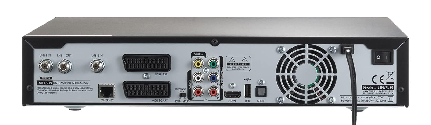 Humax iCord HD+ DVB-S/S2 Twin SAT Recorder 250GB CI-Schacht HDMI SCART LAN USB in Schwarz + TOP – Bild 3