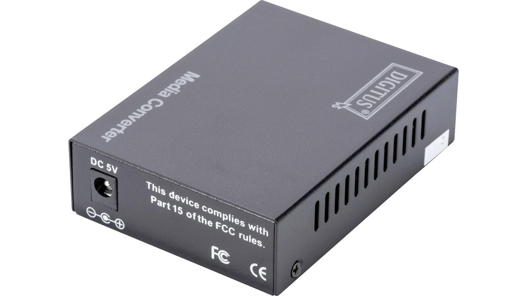 Digitus DN-82010-1 ST Duplex Netzwerk Media Converter LAN zu Glasfaser 100MBit/s + OVP – Bild 3