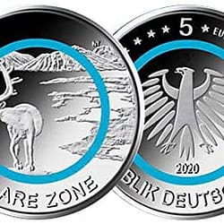 Coin Muenze 5€ Deutschland 2020 - Subpolare Zone - Aus der Serie Klimazonen der Erde