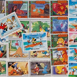 25 Walt Disney Briefmarken für Sammler Stamps Collection