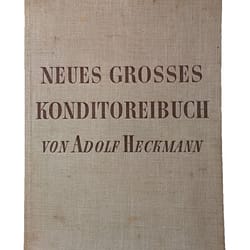 Vintage Buch Neues Großes Konditoreibuch von Adolf Heckmann - 2. Auflage aus 1950