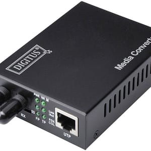 Digitus DN-82010-1 ST Duplex Netzwerk Media Converter LAN zu Glasfaser 100MBit/s + OVP