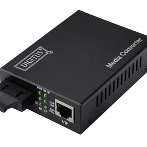 Digitus DN-82020-1 SC Duplex Netzwerk Media Converter LAN zu Glasfaser 100MBit/s + OVP
