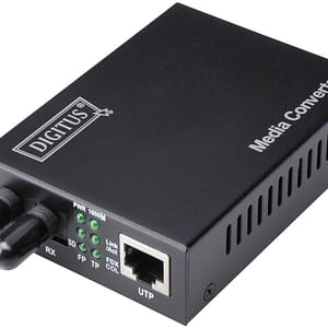 Digitus DN-82110-1 ST Duplex Netzwerk Media Converter LAN zu Glasfaser 1GBit/s + OVP