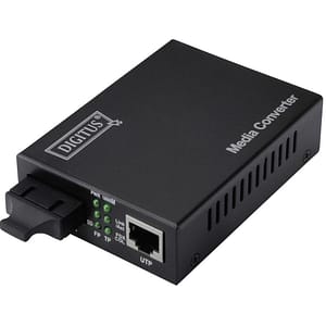 Digitus DN-82120-1 ST Duplex Netzwerk Media Converter LAN zu Glasfaser 1GBit/s + OVP