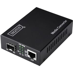 Digitus DN-82130 SFP Fibre Netzwerk Media Converter LAN zu Glasfaser 1GBit/s + OVP
