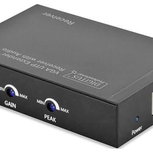 Digitus DS-53450 UTP VGA Extender/Receiver mit Audio via LAN in FullHD + OVP