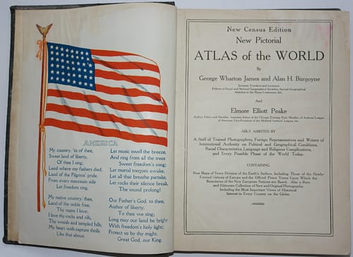 Vintage Book NEW PICTORIAL ATLAS OF THE WORLD BY GEORGE JAMES & ALAN BURGOYNE – Bild 3