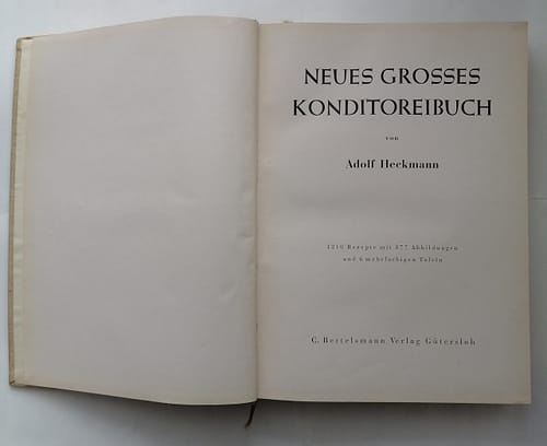 Vintage Buch Neues Großes Konditoreibuch von Adolf Heckmann - 2. Auflage aus 1950 – Bild 5