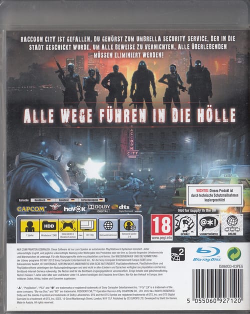 PS3 Resident Evil - Operation Raccoon City von CAPCOM - UK Version in PAL (100% uncut) – Bild 2