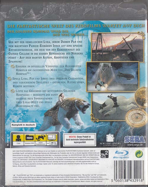 PS3 Der Goldene Kompass. Das offizielle VideoSpiel von Phillip Puhlmann / SEGA in PAL – Bild 2