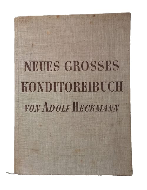 Vintage Buch Neues Großes Konditoreibuch von Adolf Heckmann - 2. Auflage aus 1950