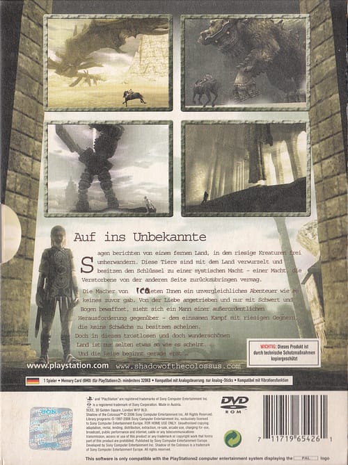 PS2 Shadow of the Colossus - Limited Edition in Digipak von Sony / Japan Studio in PAL – Bild 2