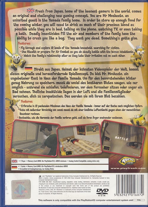PS2 Mr Moskeeto - GE Version von Fresh Games in PAL – Bild 2